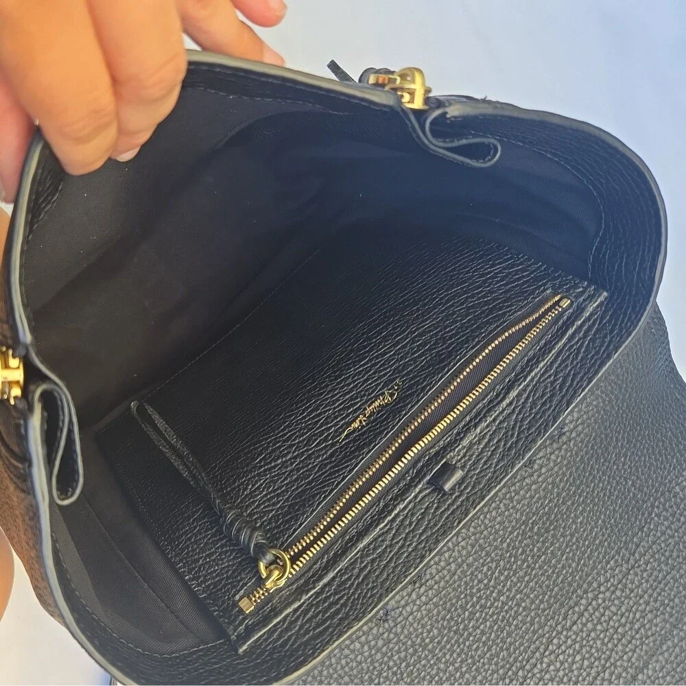 Phillip Lim black Medium Pashli Leather Backpack Top Handle Satchel - Picture 6 of 8